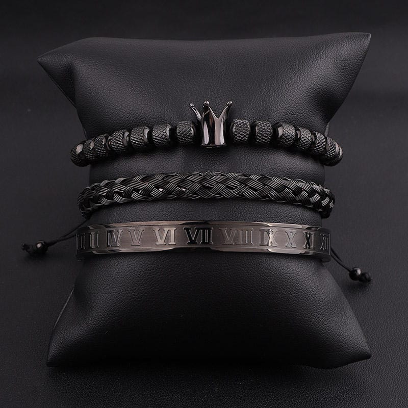 Crowned Roman Bracelet Set