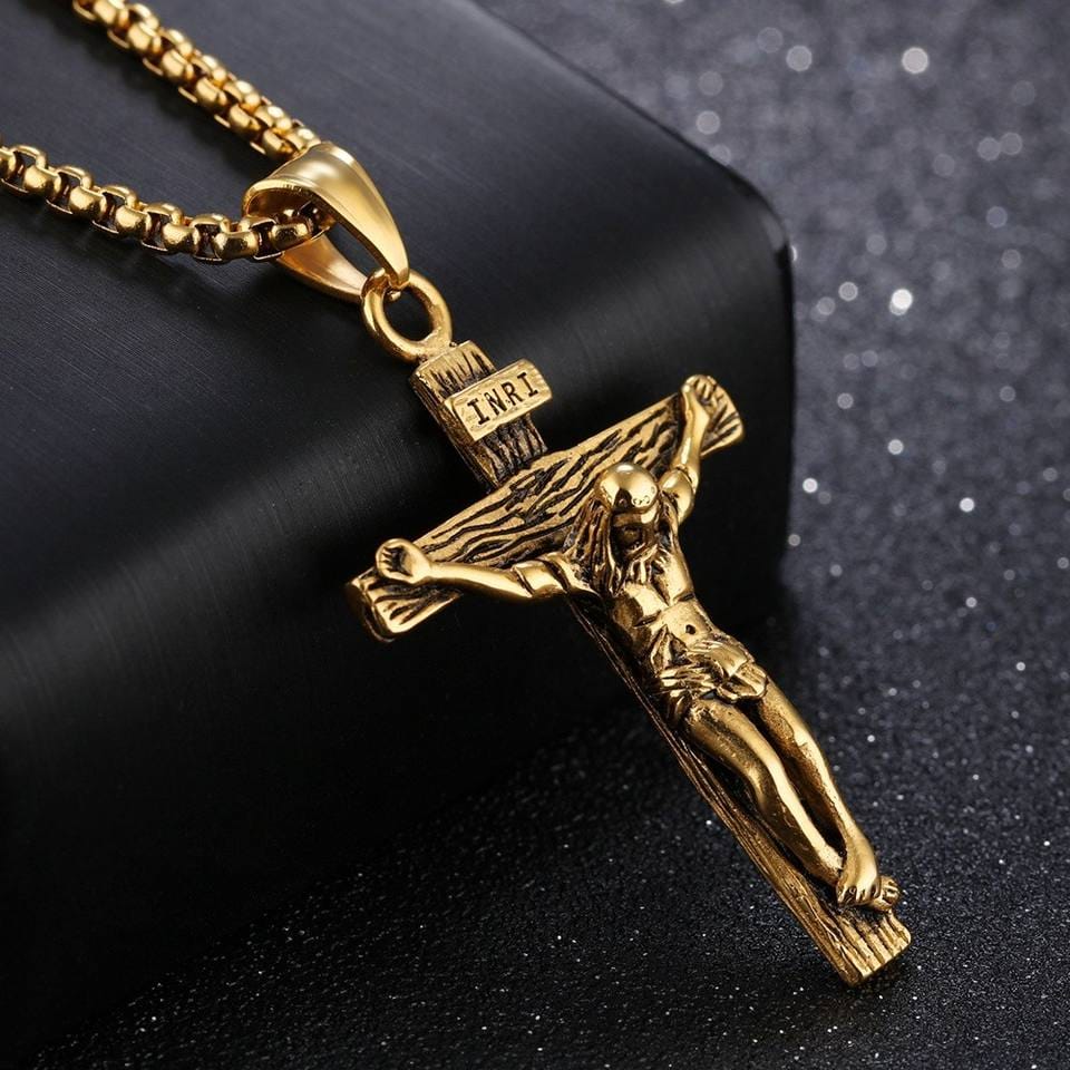 Inri Crucifix Necklace