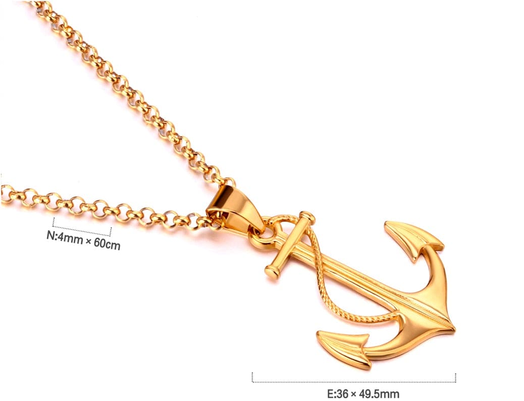 Anchor Rope Necklace