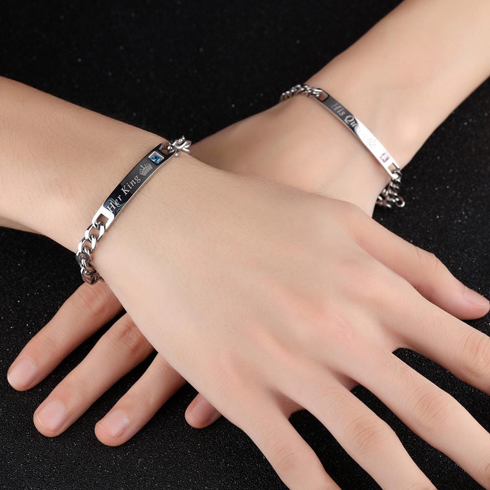 Her King and His Queen Bracelet Pair