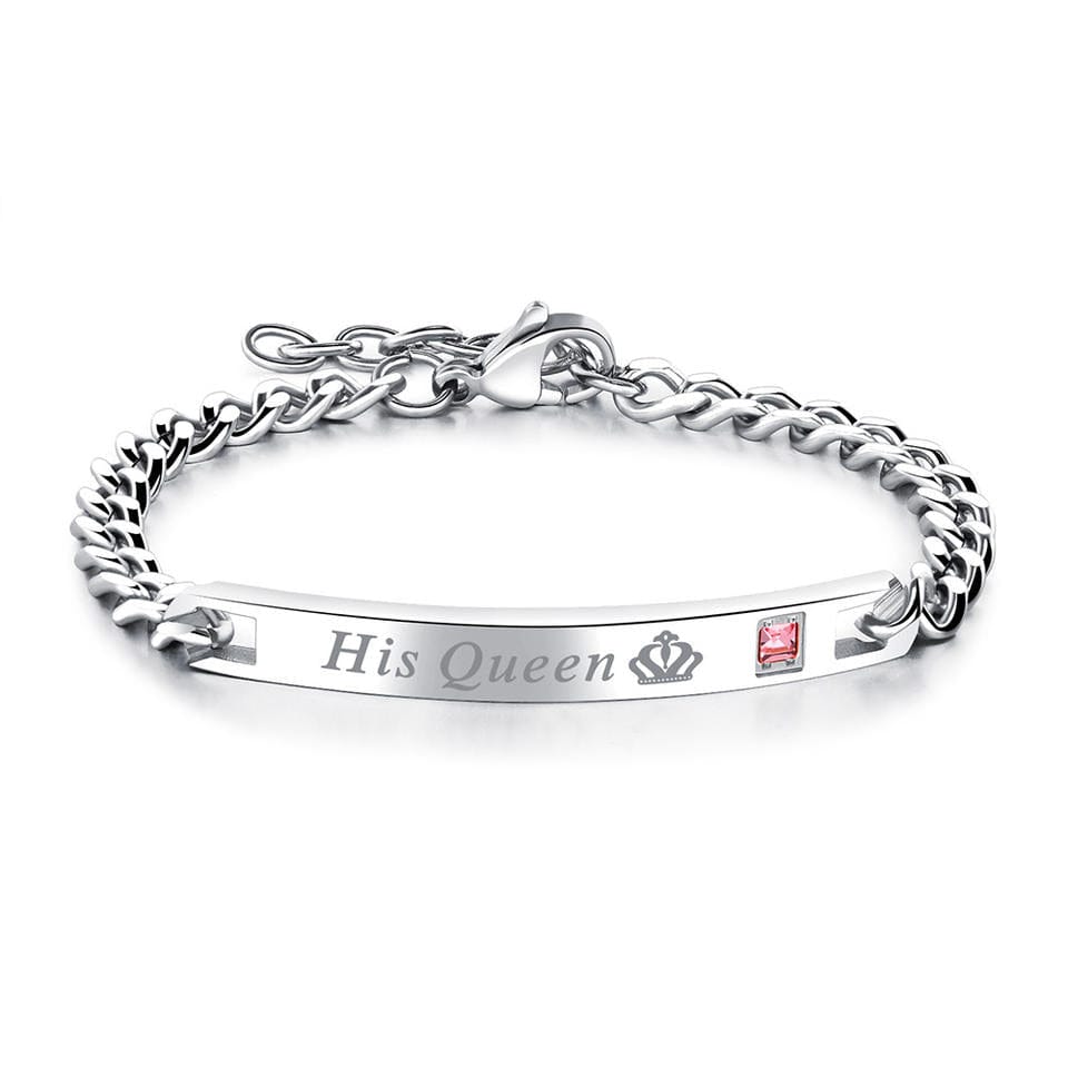 Her King and His Queen Bracelet Pair