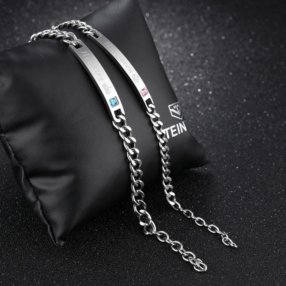 Her King and His Queen Bracelet Pair